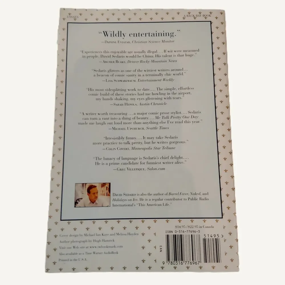 Me Talk Pretty One Day - David Sedaris Paperback Book - 2000 Printing